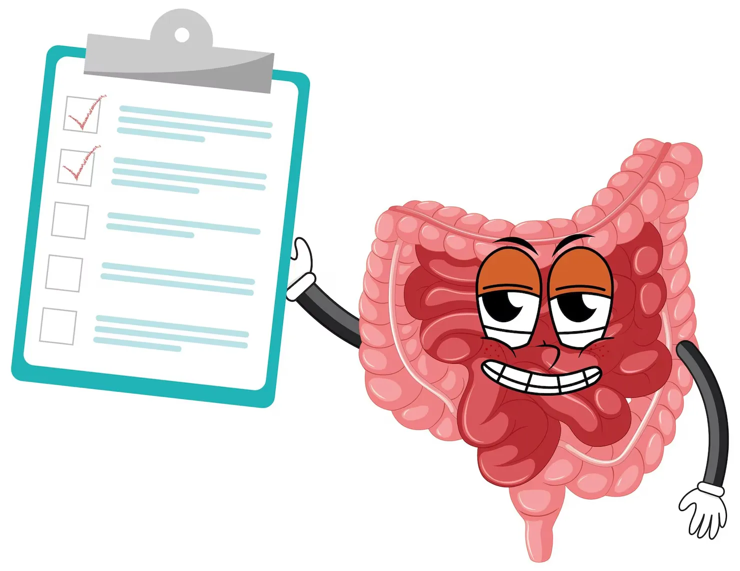 Infografía con tips para un intestino feliz